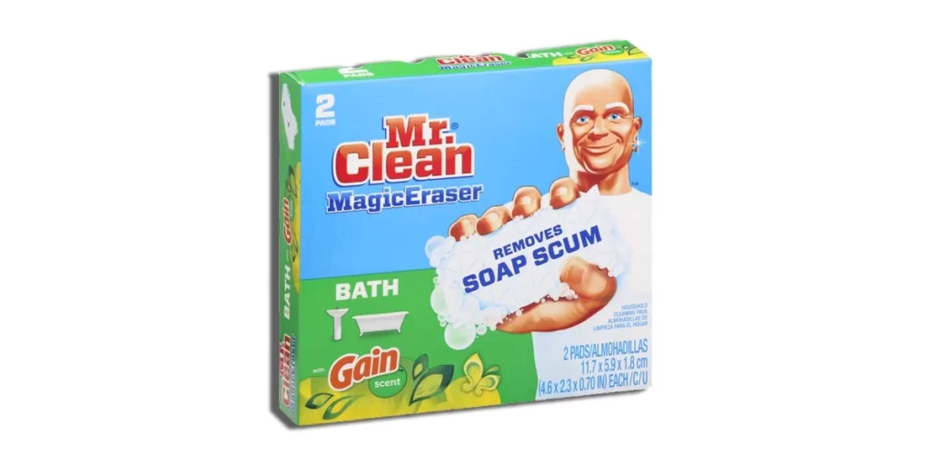 Magic Eraser Bath with Gain Original Bath Scrubber Pads