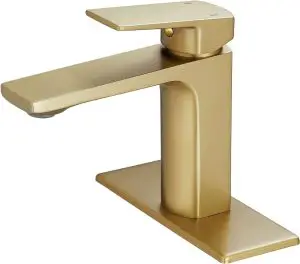 single lever one-hole bathroom faucet